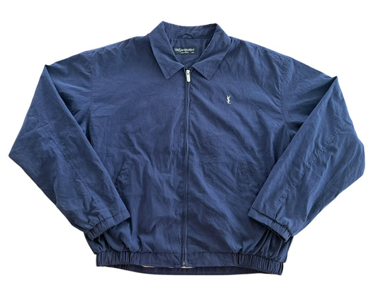 Yves Saint Laurent Navy Harrington Zip Up Jacket, XXL