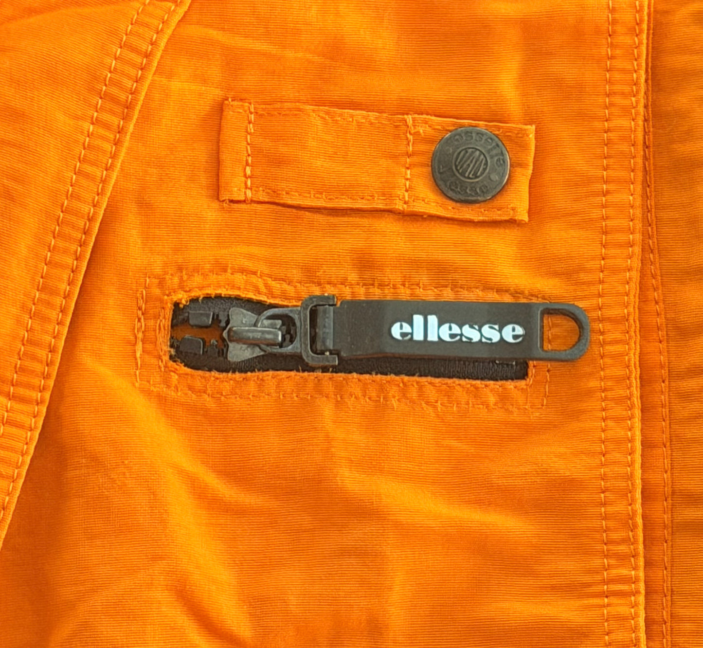 Vintage 90s Ellesse Orange Black Ski Jacket, XL