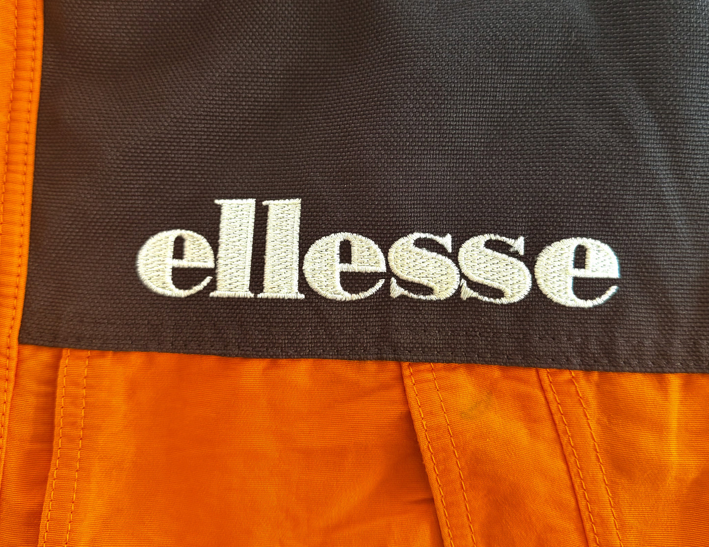 Vintage 90s Ellesse Orange Black Ski Jacket, XL