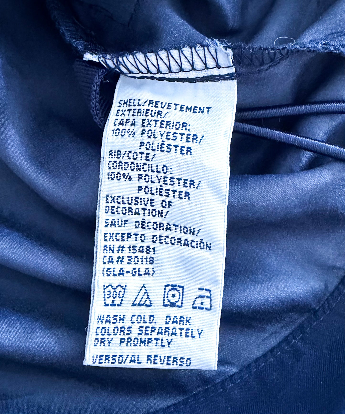 Vintage 2000s Tommy Hilfiger Navy Blue Quarter Zip Windbreaker Jacket, Large