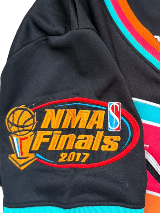 Hoodwood Classics "Get All This Money" Basketball Jersey – 2017-2018 World Champs, Hudson & Co., NBA-Inspired Streetwear, Size-Medium