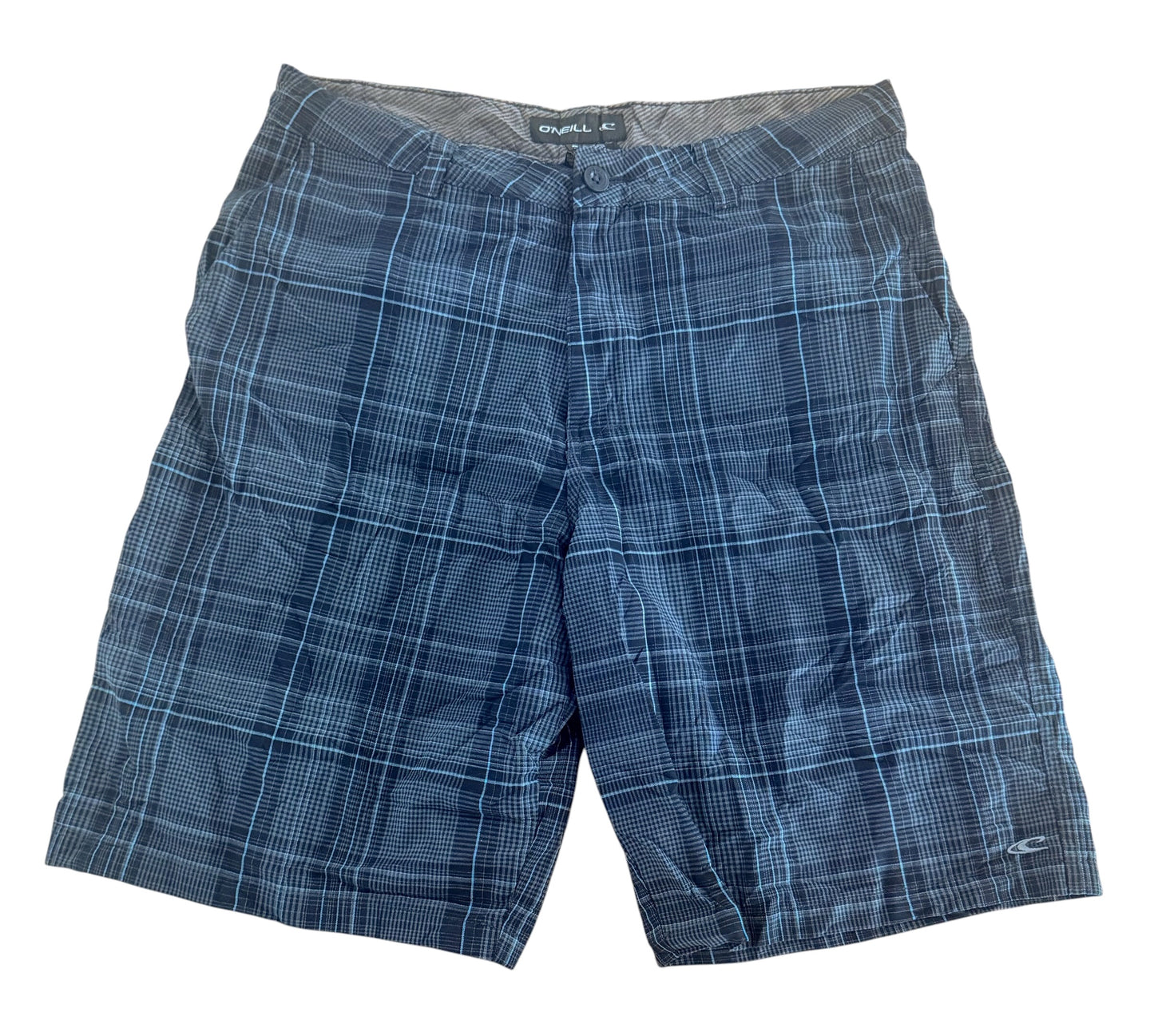 Vintage 2000s O'Neill Plaid Jort Shorts, Large
