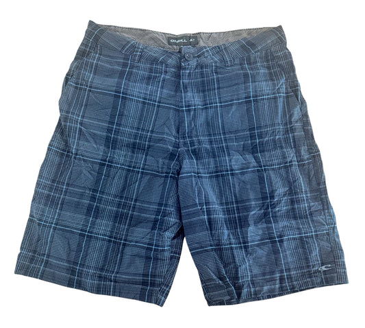 Vintage 2000s O'Neill Plaid Jort Shorts, Large