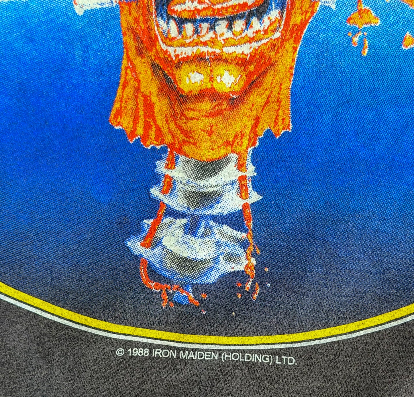 Vintage 1988 Iron Maiden “Can I Play With Madness” Tour Tee | Seventh Son Era Heavy Metal T-Shirt | Made in USA Hanes Rare, Size-Medium