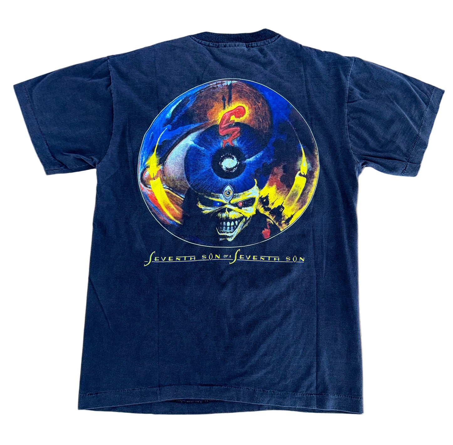 Vintage 1988 Iron Maiden “Can I Play With Madness” Tour Tee | Seventh Son Era Heavy Metal T-Shirt | Made in USA Hanes Rare, Size-Medium