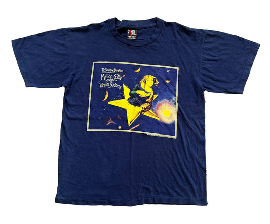 Vintage 1996 Smashing Pumpkins“Mellon Collie and the Infinite Sadness”Tour Tee – Double-Sided Giant Tag Made USA Band T-Shirt | Rare 90s Alternative Rock Collectible, Size-XL