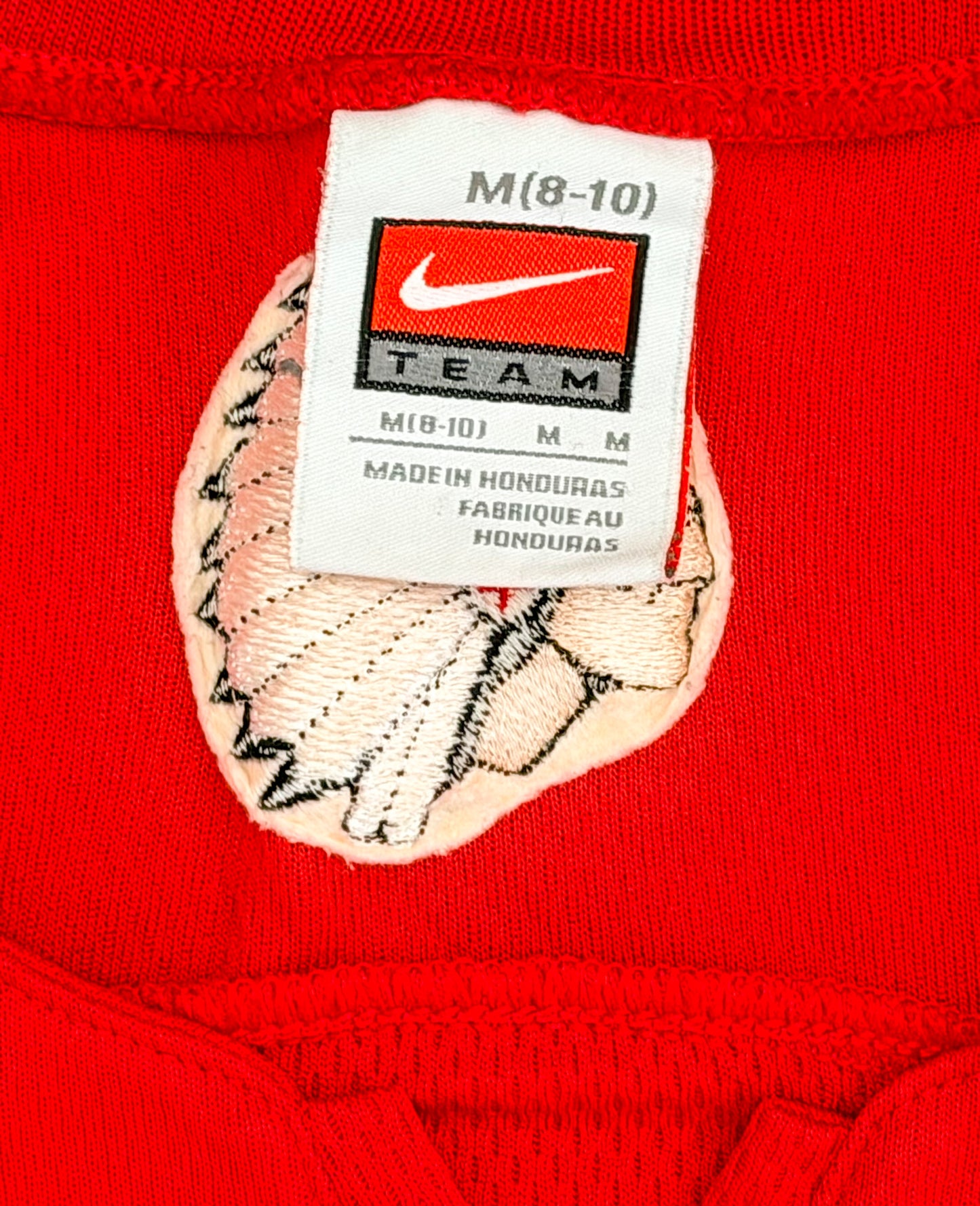 Vintage Nike Team Portage #33 College Basketball Jersey – Red & White Mesh Tank | 2000s Sportswear Classic | Retro USA Style