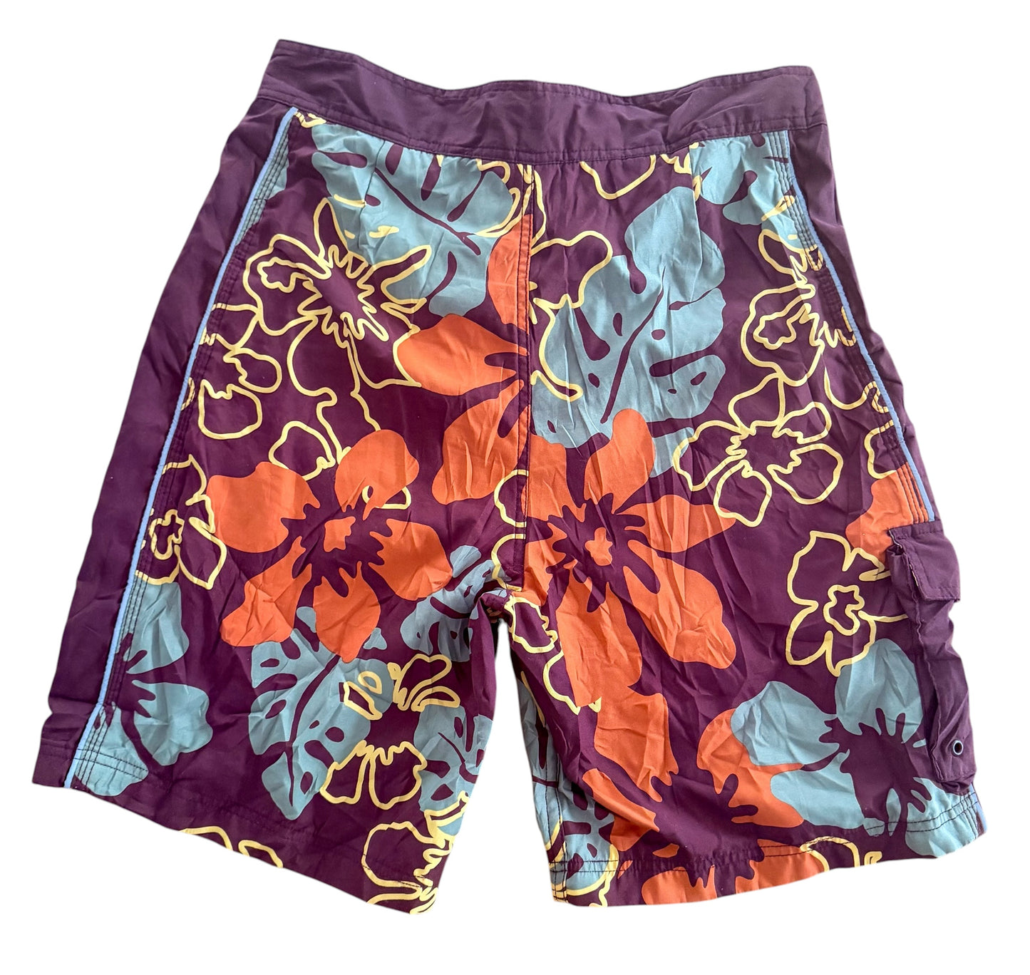 Vintage GAP Cargo Pocket Floral Board Shorts, Large