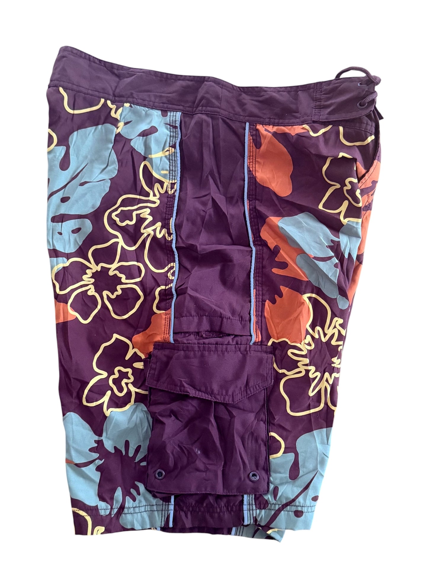 Vintage GAP Cargo Pocket Floral Board Shorts, Large