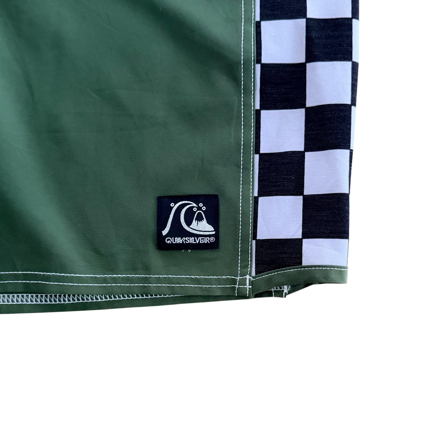 Vintage 2000s Quiksilver Checkerboard Board Shorts, Medium