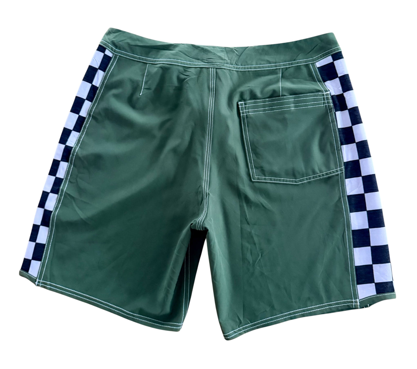 Vintage 2000s Quiksilver Checkerboard Board Shorts, Medium