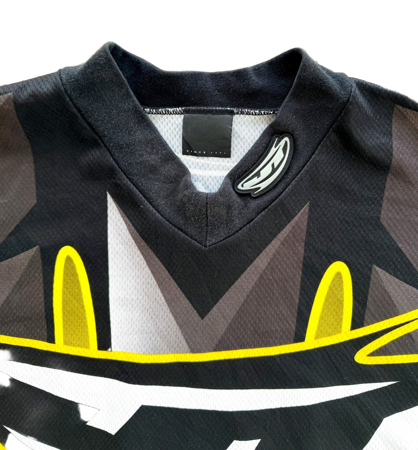 Vintage JT Paintball Jersey | 2000s Black & Yellow Mesh Motocross Style Top | Y2K Action Sports Streetwear