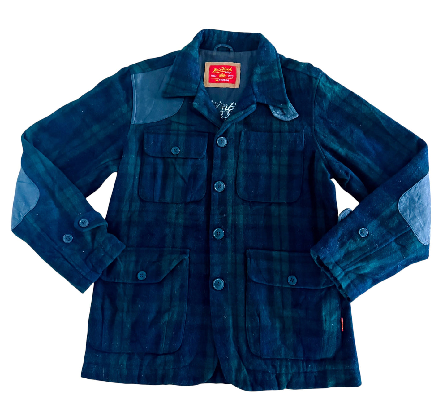 Vintage Woolrich Plaid Wool Hunting Jacket, Medium