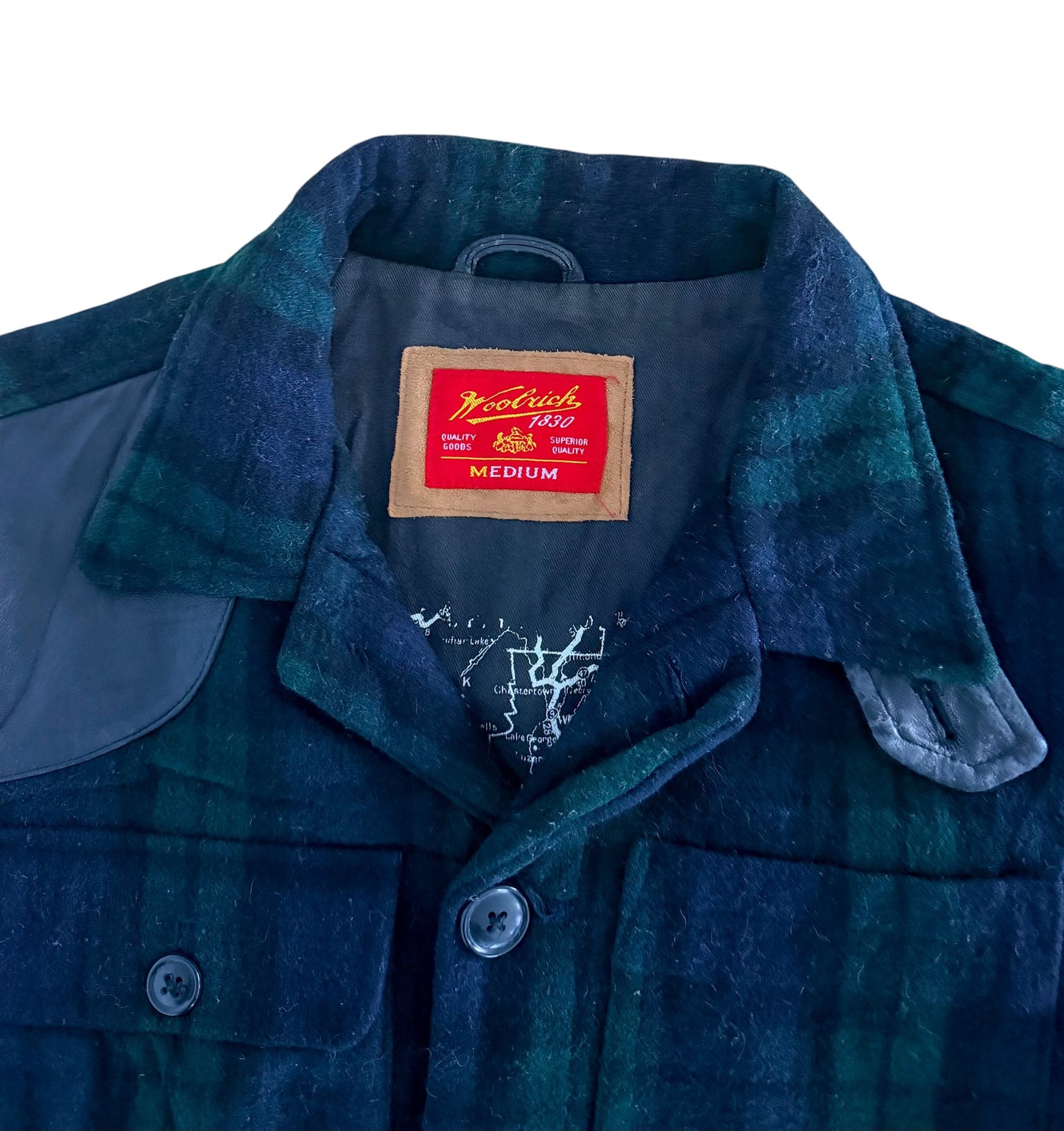 Vintage Woolrich Plaid Wool Hunting Jacket, Medium