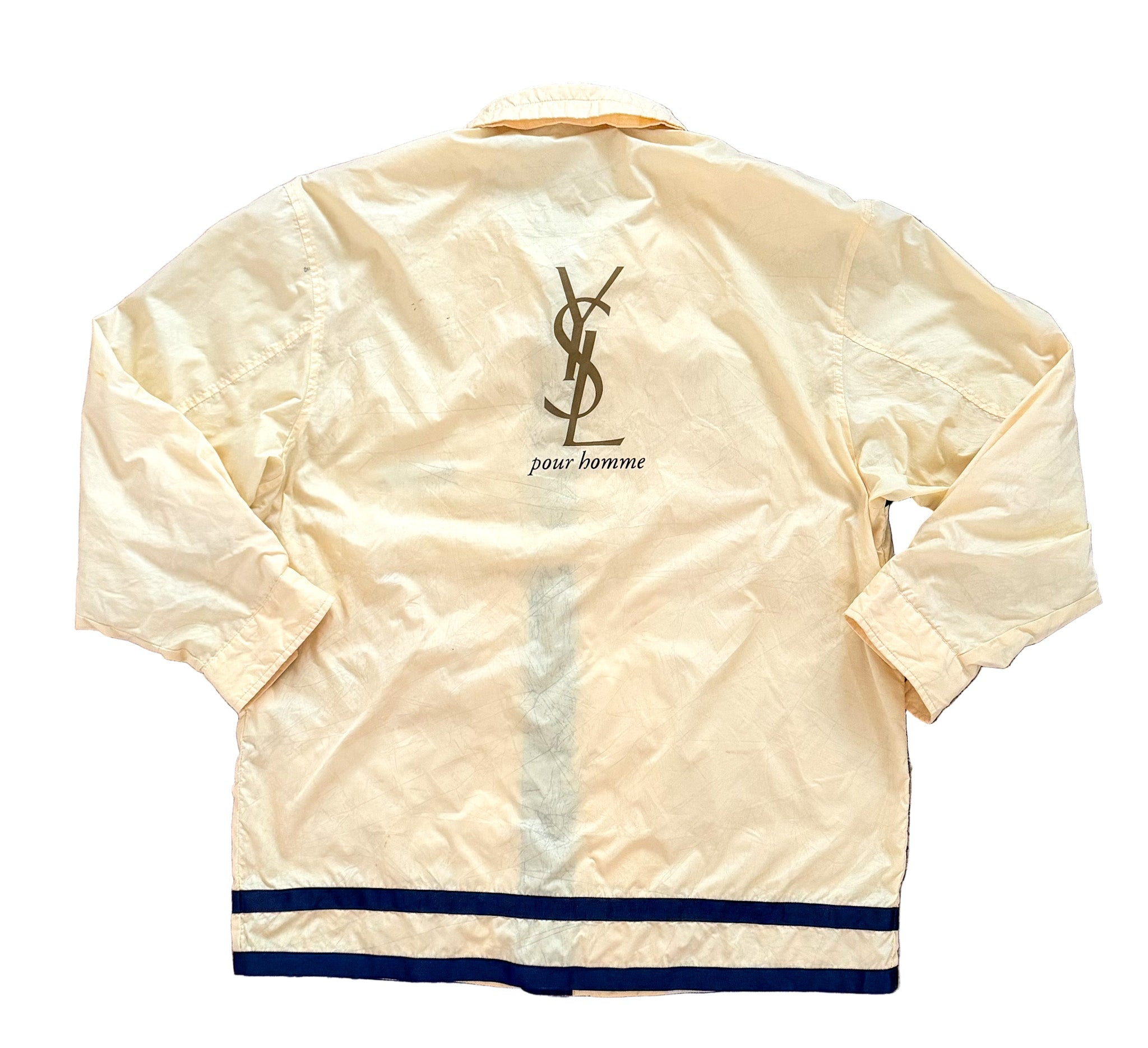 Vintage Yves Saint Laurent Pour Homme Windbreaker Jacket | 90s YSL