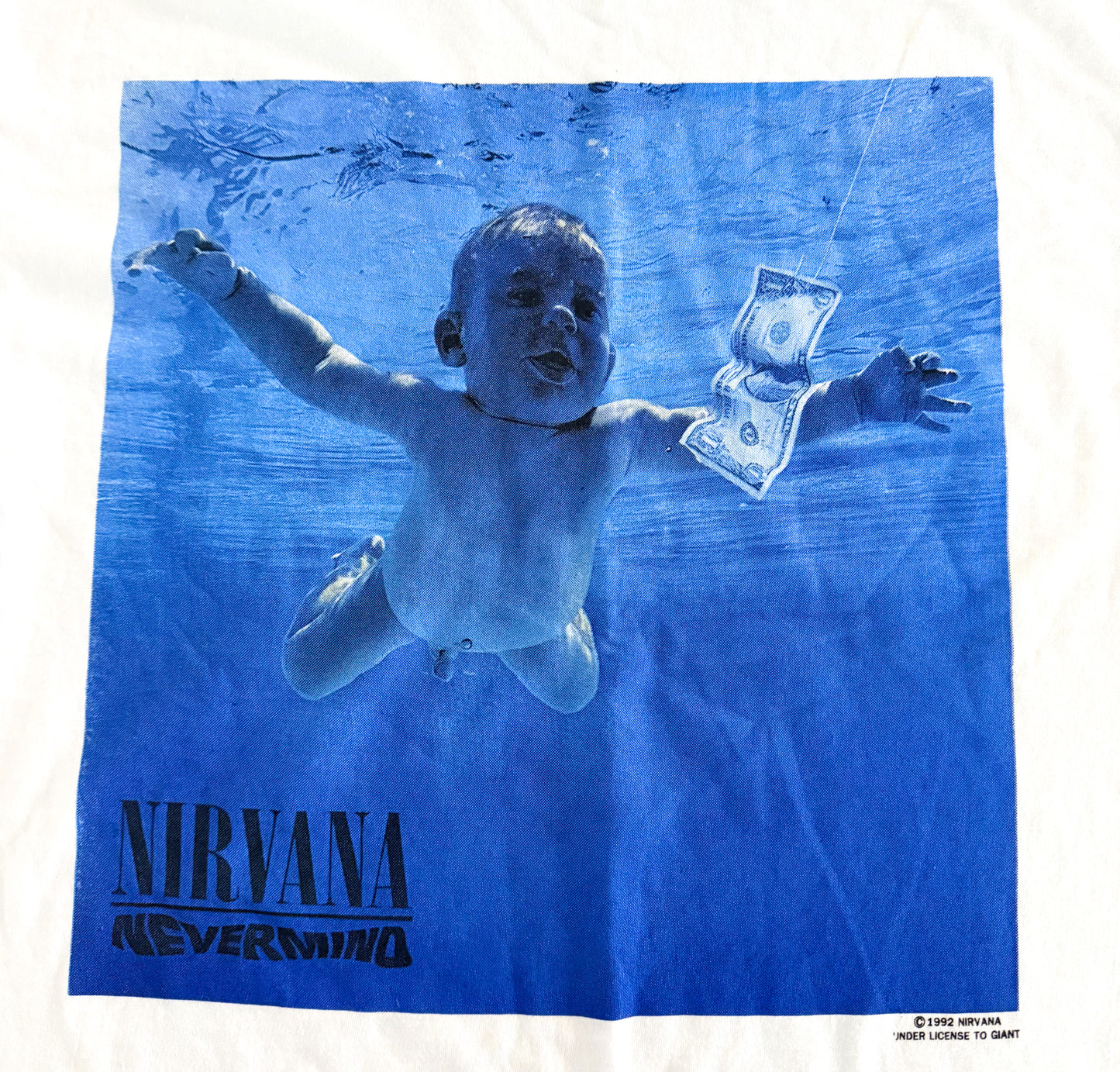 Nirvana Nevermind Giant Long Sleeve Band T-Shirt, XL