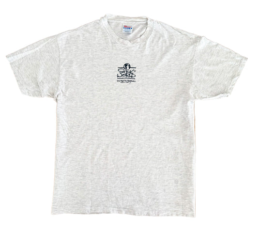 Vintage 90s Stick World “Bite Me” T-Shirt | Hanes Beefy-T Made in USA-Single Stitch | Funny Retro Graphic Tee, Size-XL