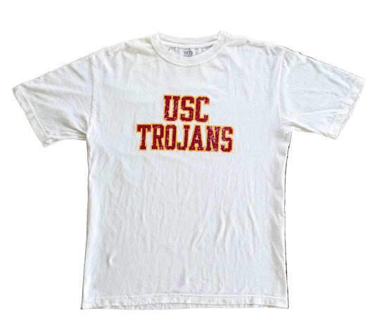 Vintage USC Trojans T-Shirt | Retro College Sports Tee | University of Southern California NCAA 90s Style, Size Large