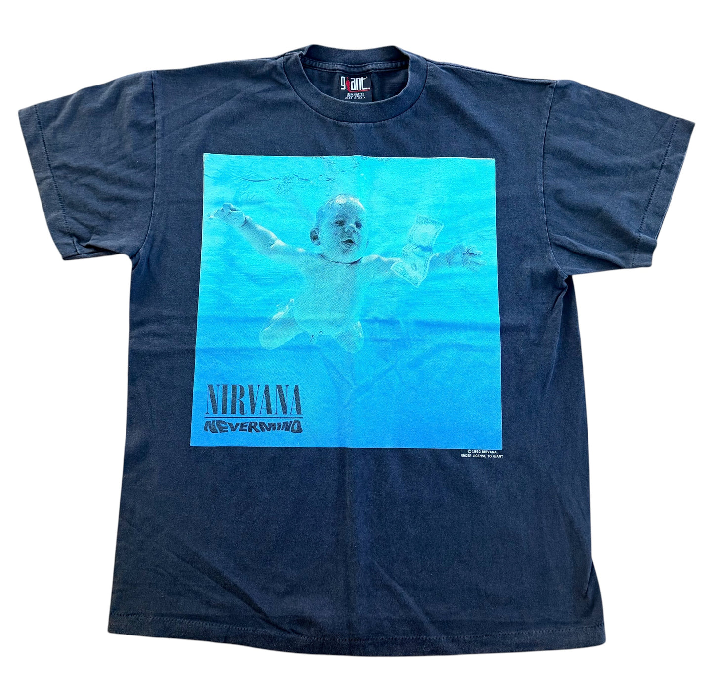 Vintage Nirvana Nevermind Giant Label Band T-Shirt, Large