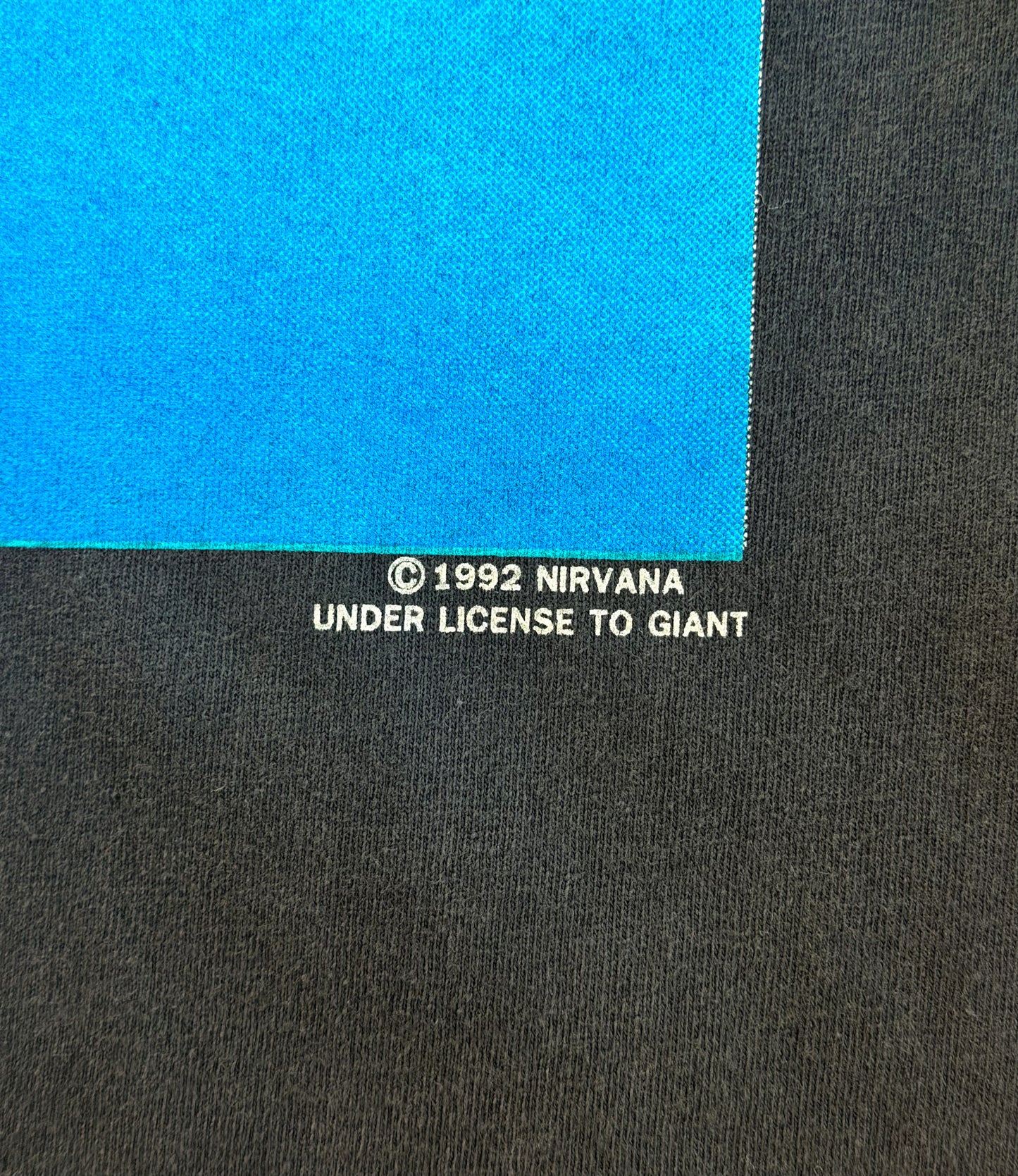 Vintage Nirvana Nevermind Giant Label Band T-Shirt, Large