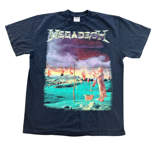 Megadeth Youthanasia Tour 1995 Single Stitch T-Shirt, XL