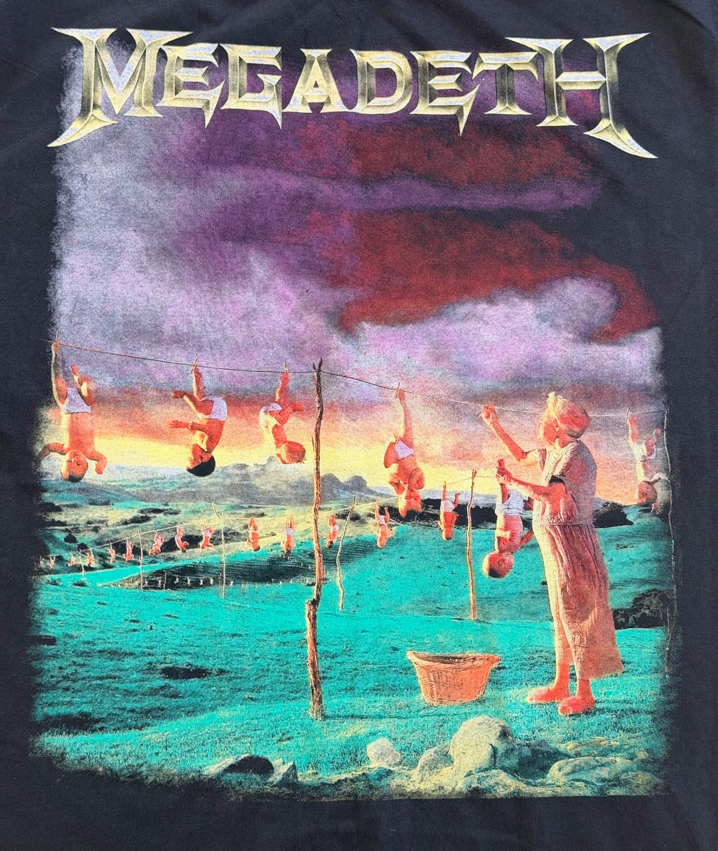 Megadeth Youthanasia Tour 1995 Single Stitch T-Shirt, XL