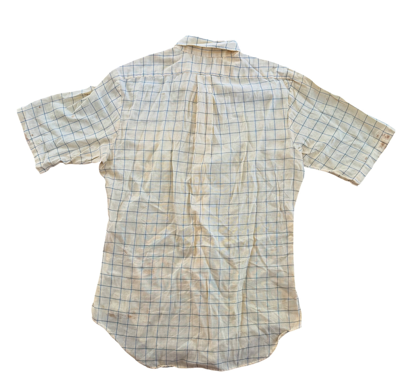 Vintage 1950s McGregor Windowpane Short Sleeve Shirt, Medium