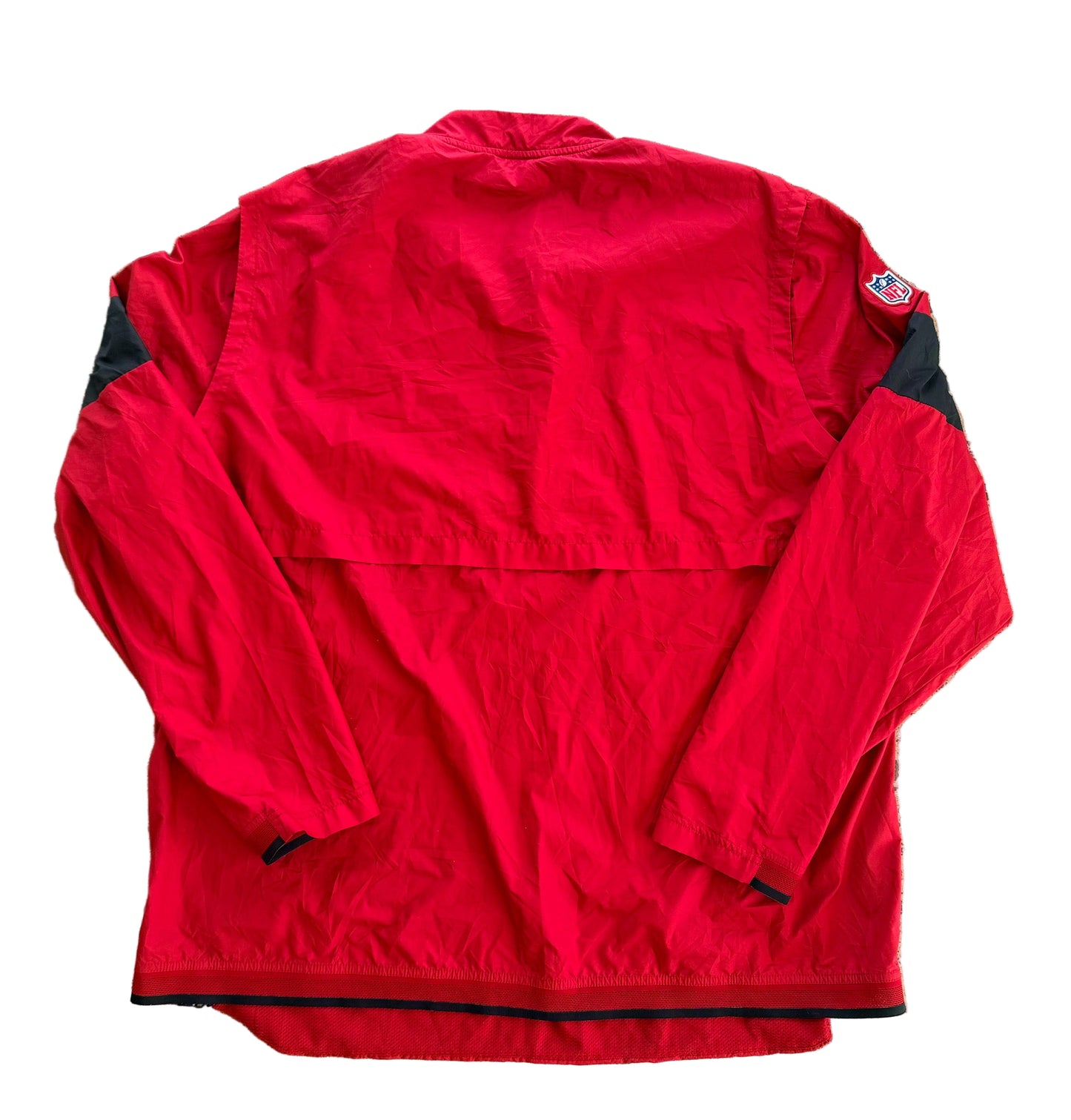 Nike NFL On Field Arizona Cardinals Pullover Jacket | Red Sideline Quarter Zip Windbreaker | Vintage American Football Streetwear, Size XXXL