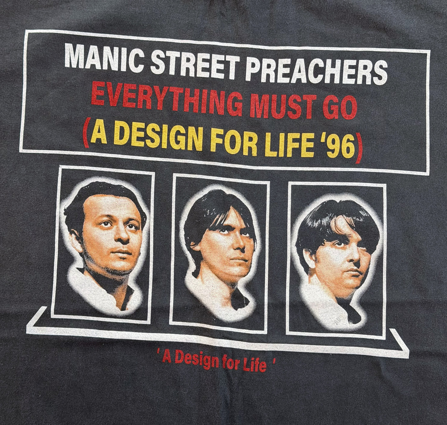 Manic Street Preachers Everything Must Go 1996 Tour T-Shirt, Large