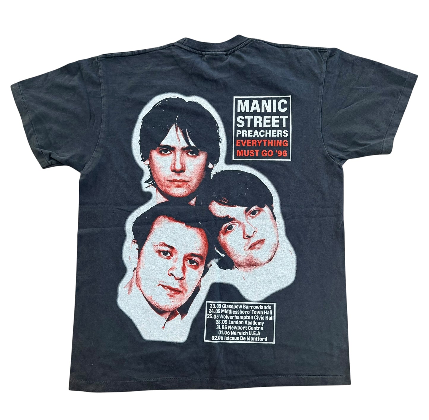Manic Street Preachers Everything Must Go 1996 Tour T-Shirt, Large