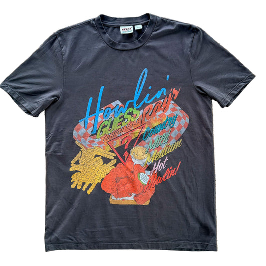 Guess Originals x Howlin’ Ray’s Graphic T-Shirt | Vintage-Inspired 80s Diner Tee | Made in USA Streetwear, Size-Medium