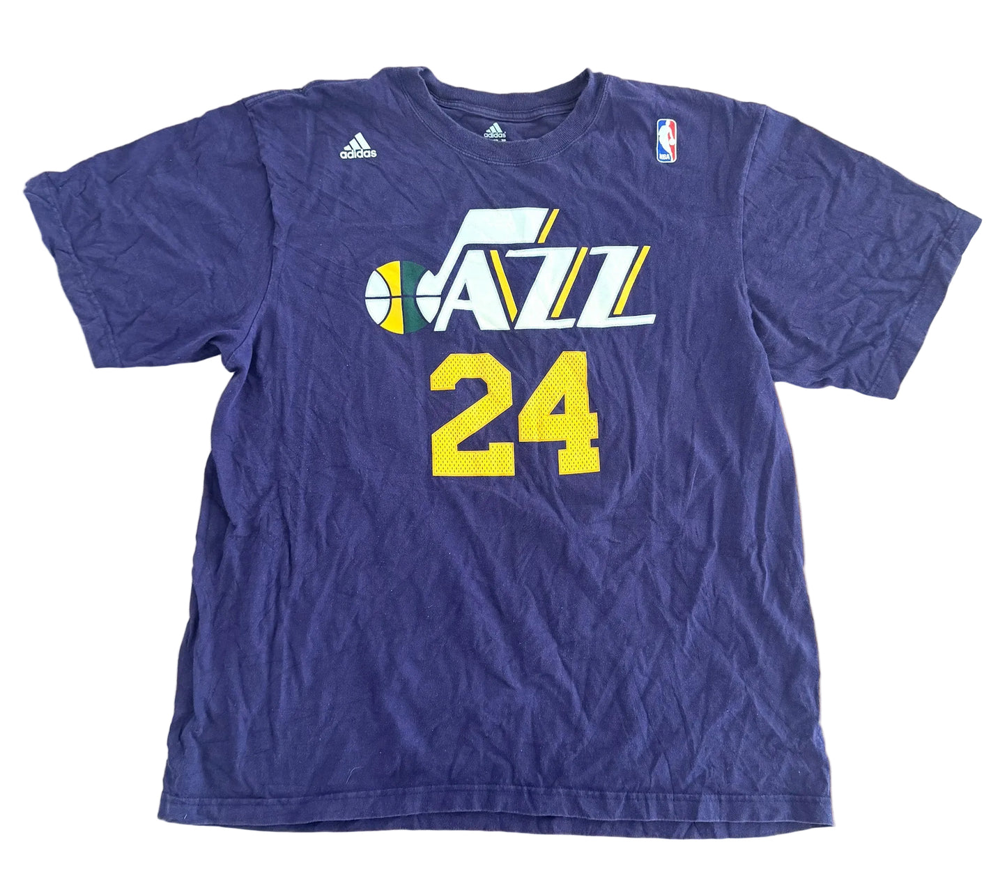 Vintage Adidas Utah Jazz Paul Millsap NBA T-Shirt, XL