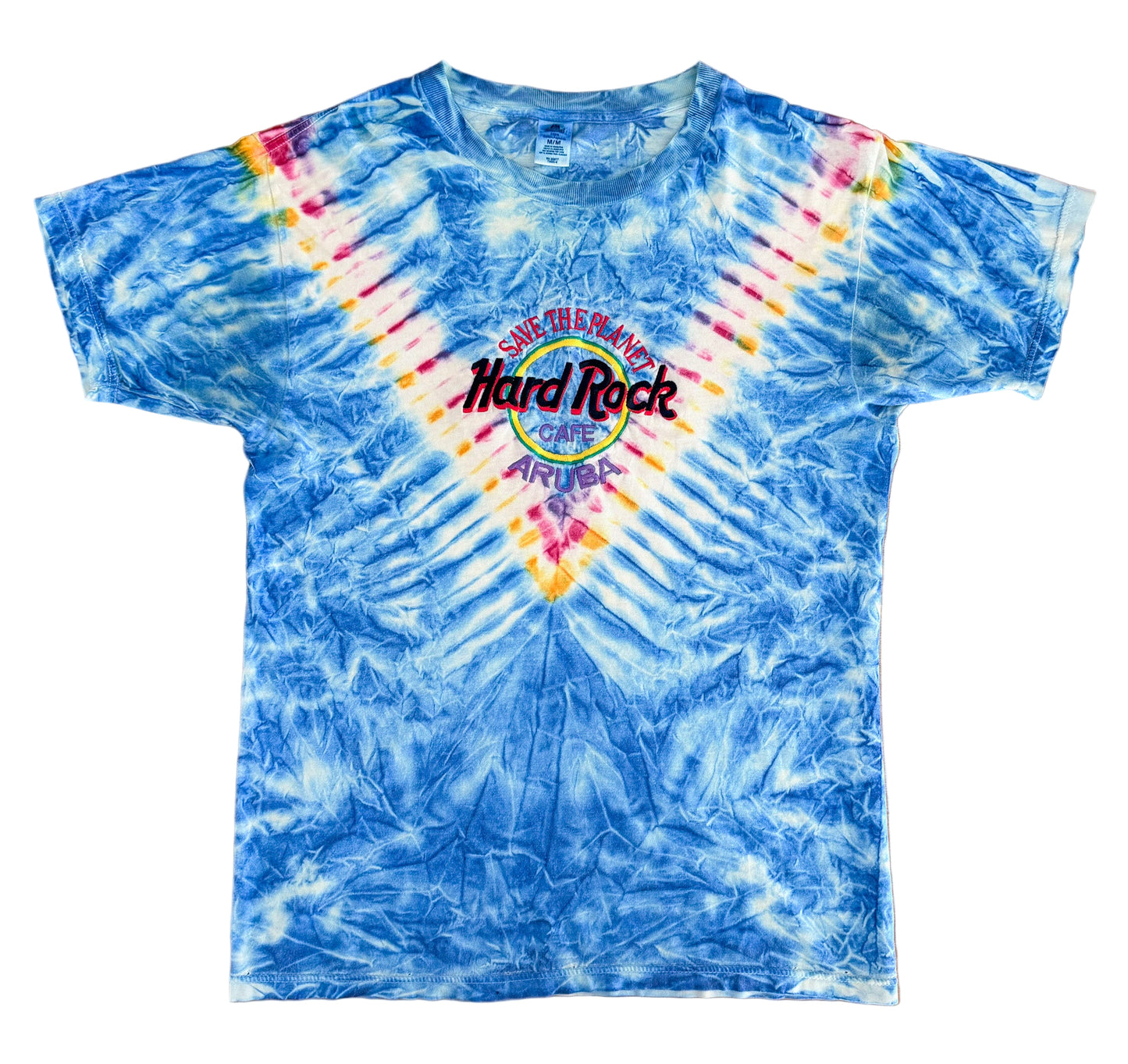 Vintage Hard Rock Café Aruba Tie-Dye T-Shirt | Save the Planet 90s/2000s Retro Tee, Size-