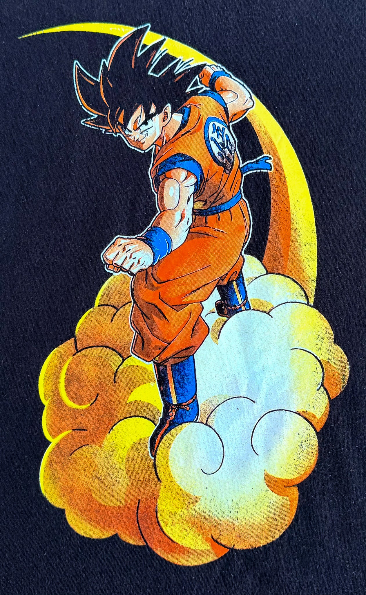 Vintage Dragon Ball Z Goku T-Shirt | 2000s Anime Graphic Tee | Black Shonen Streetwear, Size-Medium