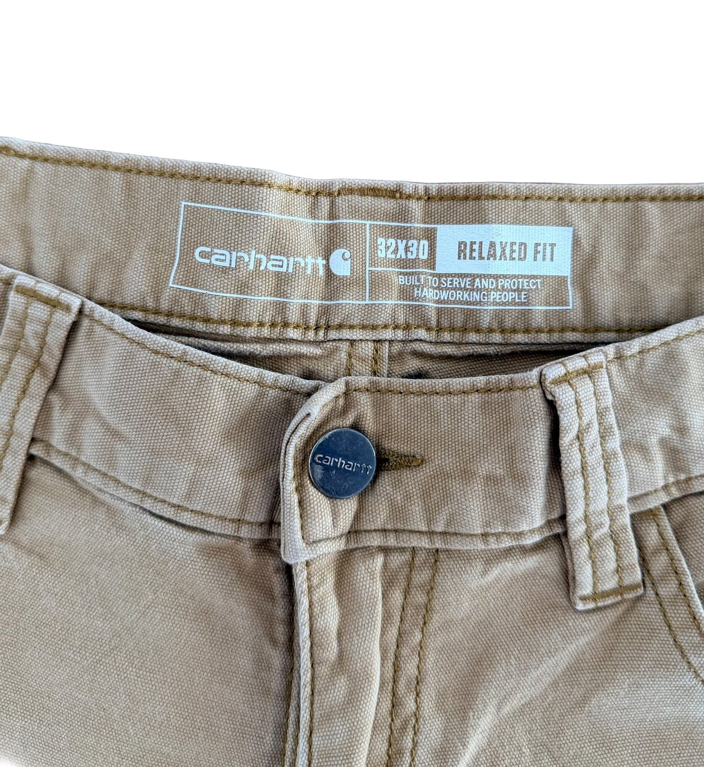 Vintage Carhartt Relaxed Fit Work Pants – Khaki, Medium (32x30)