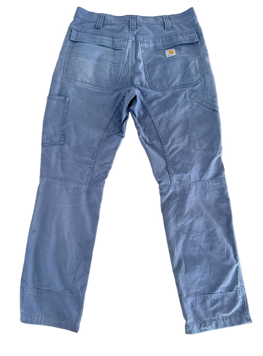 Vintage Carhartt Full Swing Relaxed Fit Work Pants – Slate Blue -  Medium (33x30)