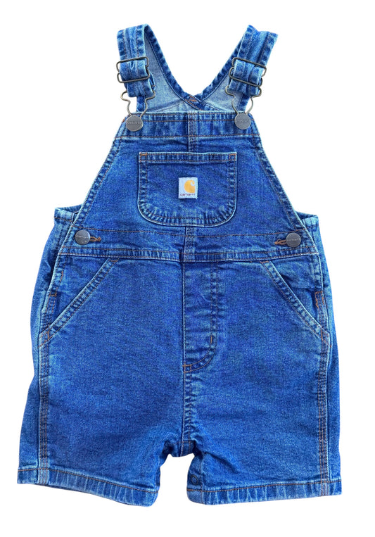 Carhartt Kids Short Denim Overalls, Size 12 Months
