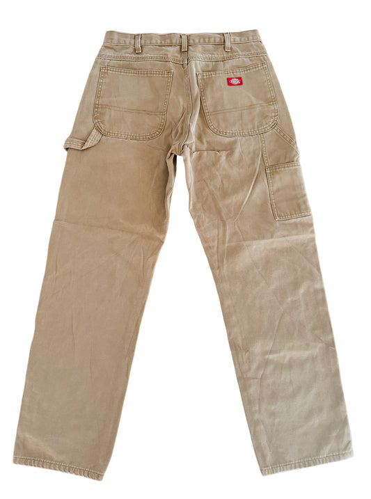 Vintage Dickies Relaxed Fit Carpenter Khaki Work Wear Pants Medium (32x31)