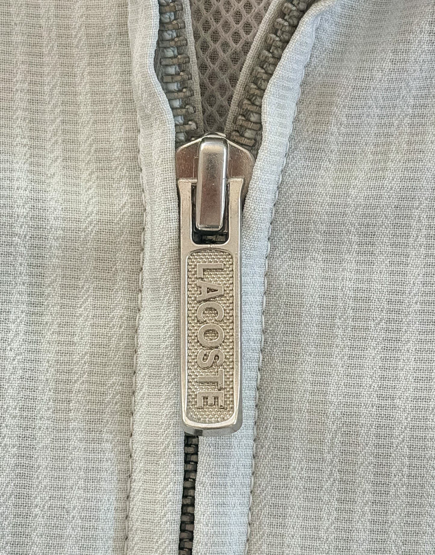 Vintage 90s Lacoste Zip Up Textured Jacket, XL