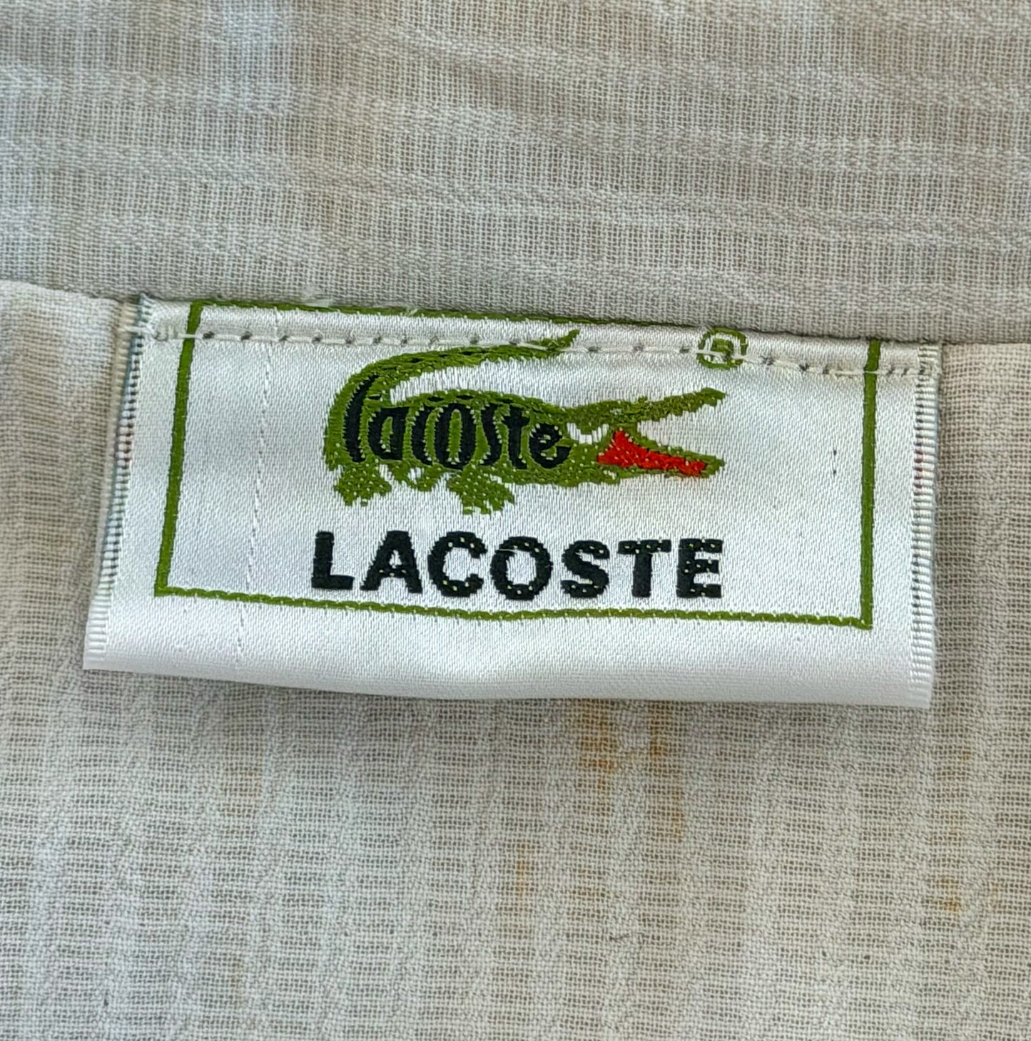 Vintage 90s Lacoste Zip Up Textured Jacket, XL