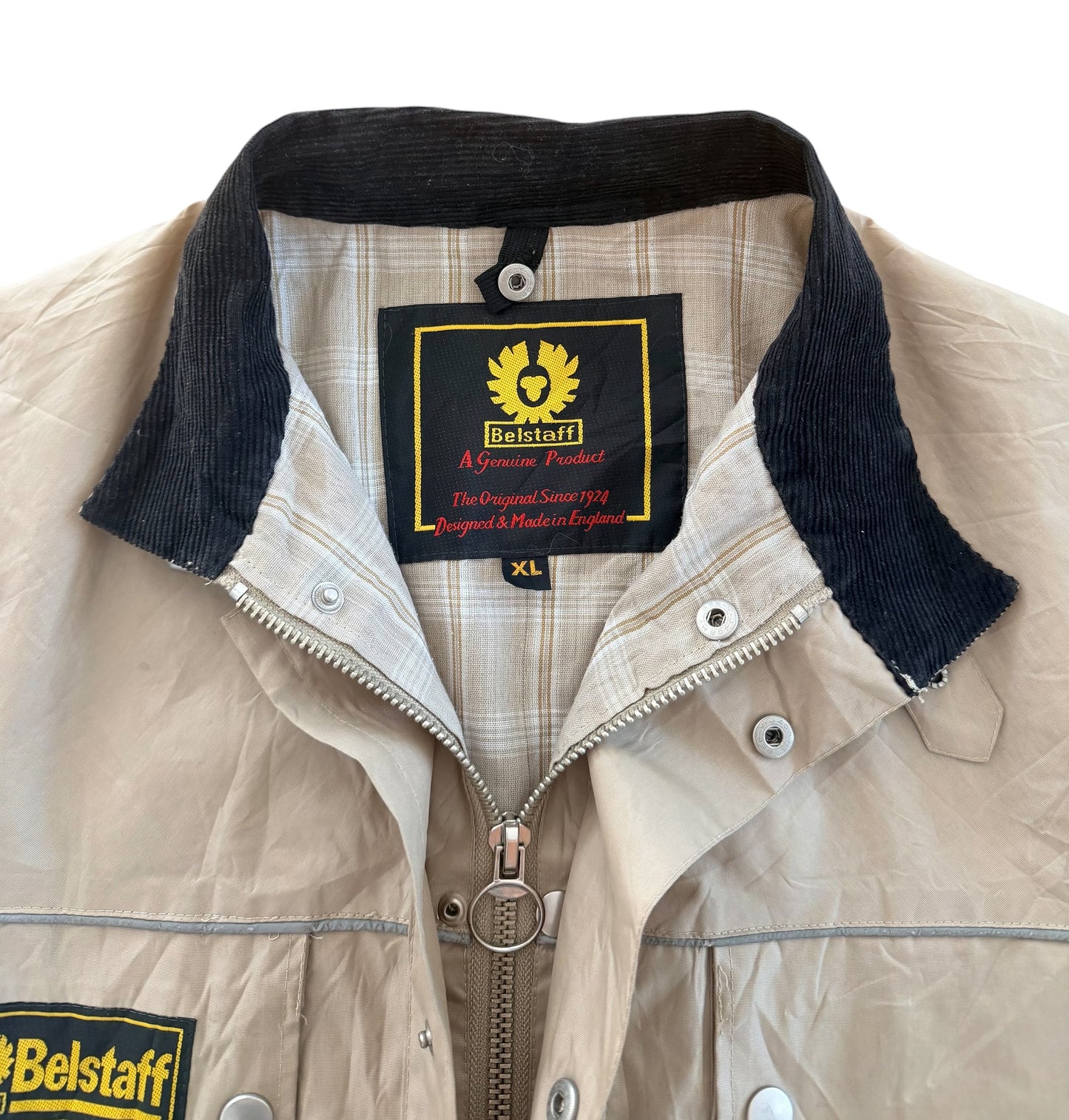 Vintage Belstaff Beige Utility Rain Jacket XL