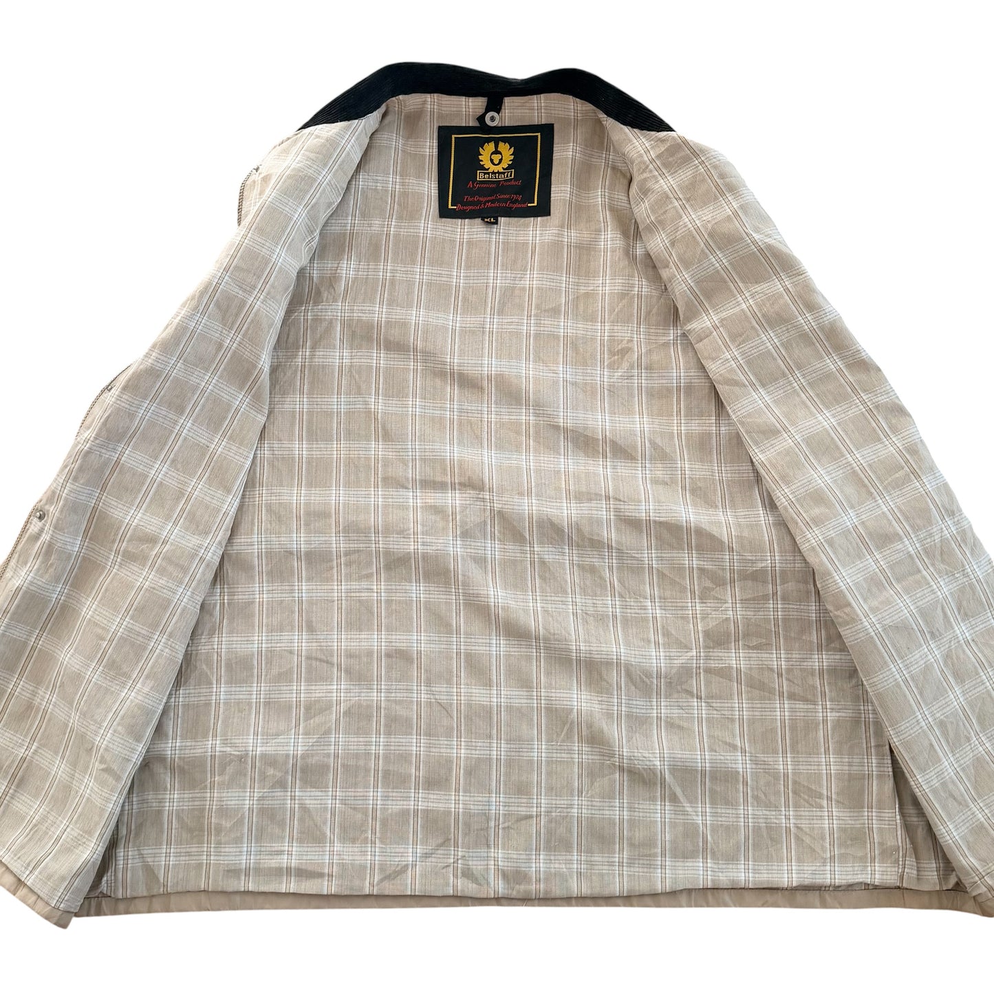 Vintage Belstaff Beige Utility Rain Jacket XL