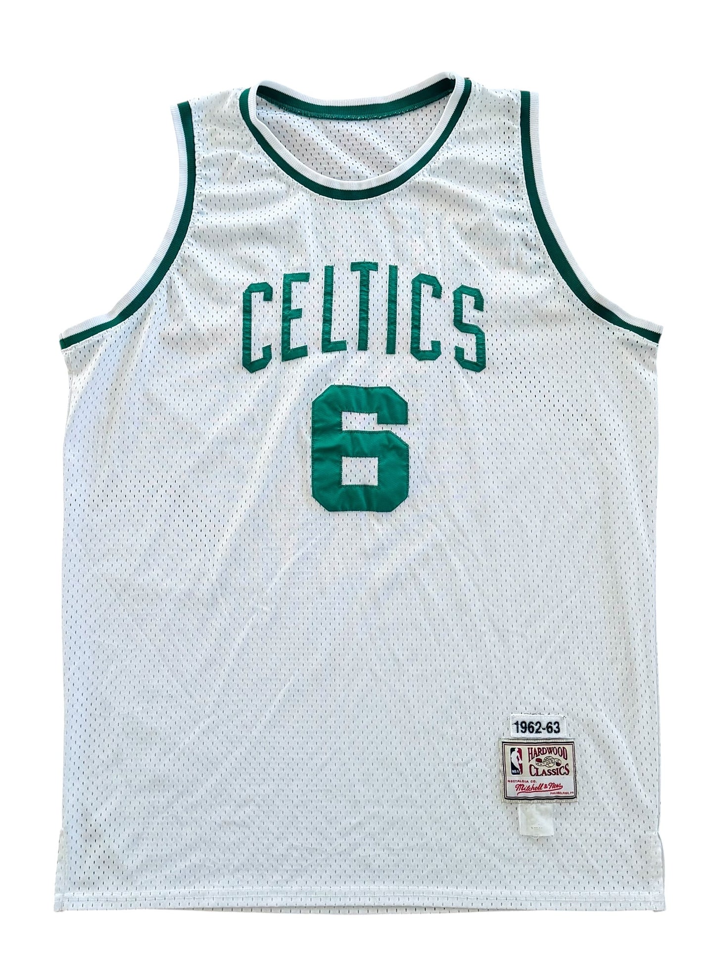 Boston Celtics Bill Russell Hardwood Classics Jersey, XXL