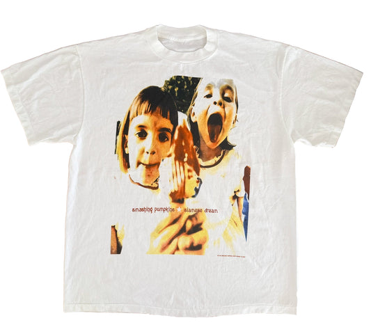 Vintage 1990s Smashing Pumpkins Siamese Dream – Rock Invasion ’93 Double-Sided Tour Band T-Shirt, Size-XL