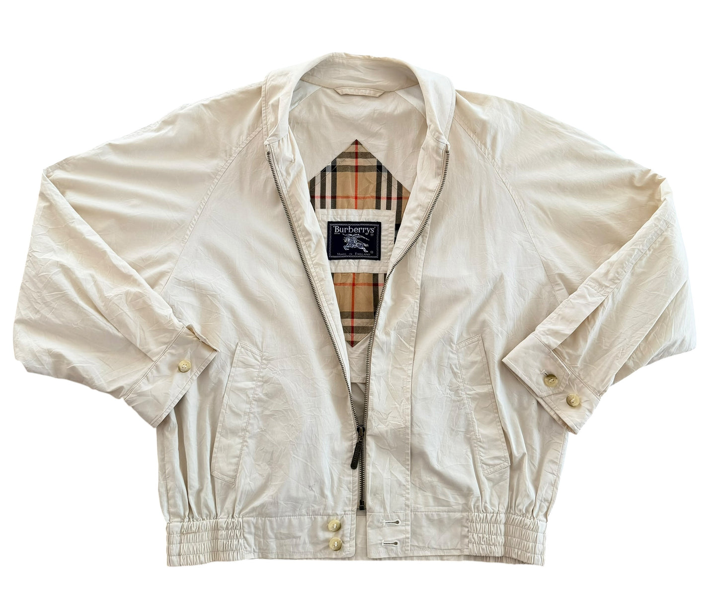 Vintage 90s Burberrys Nova Check Lined Lightweight Jacket, XL