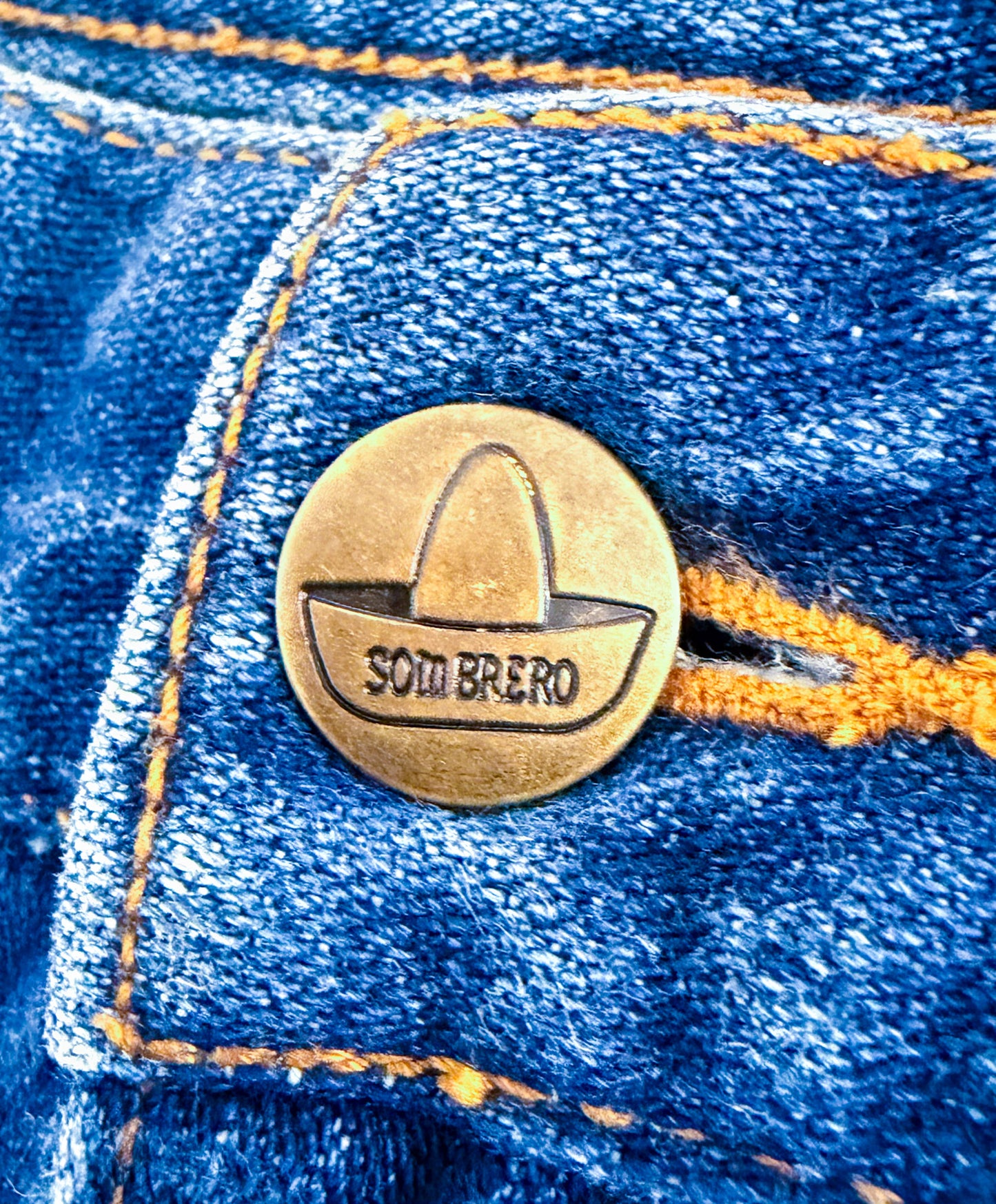 Sombrero Dark Wash Denim Jeans, 38W 28L