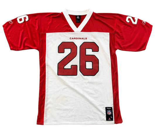 Reebok Arizona Cardinals Wells 26 NFL Jersey, Large