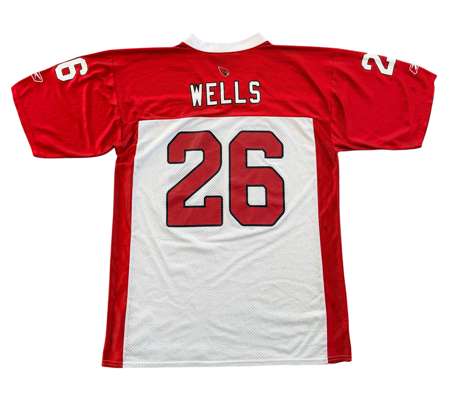 Reebok Arizona Cardinals Wells 26 NFL Jersey, Large