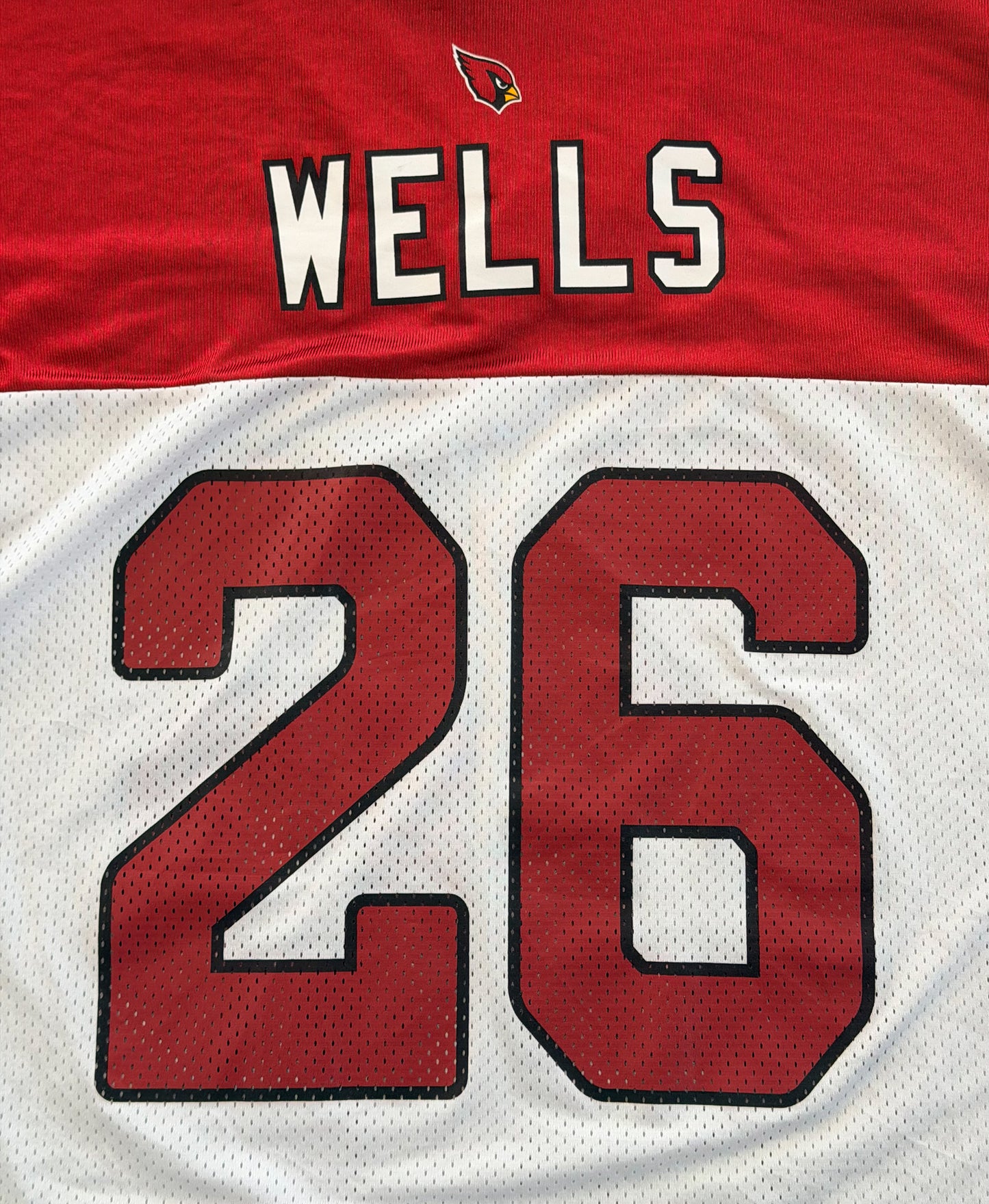 Reebok Arizona Cardinals Wells 26 NFL Jersey, Large