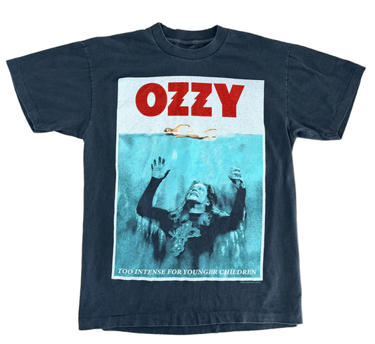 Vintage 2002 Ozzy Graphic Band T-Shirt – Ozzfest Tour Tee – Heavyweight Black Rock Metal Shirt,Size-Large